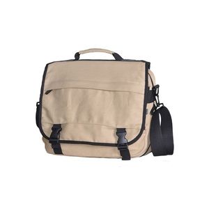 Eco-Conscious Hemp Messenger Laptop Bag